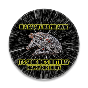 Star Wars Birthday 3" Park Button