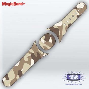 Camouflage Pattern (Brown) MagicBand+ Skin