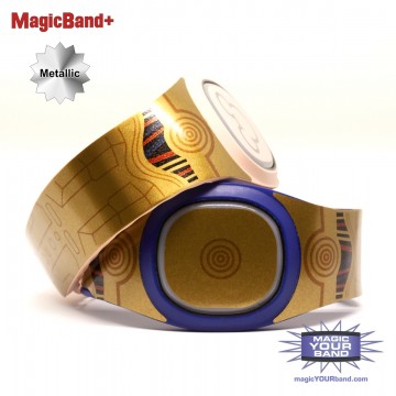 Golden Droid MagicBand+ Skin
