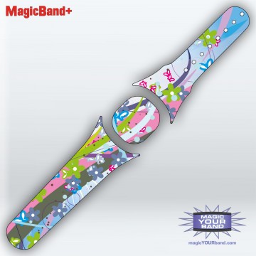 Butterflies and Flowers MagicBand+ Skin