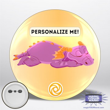 Sleeping Purple Dragon Personalizable Park Button