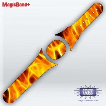 Flames MagicBand+ Skin