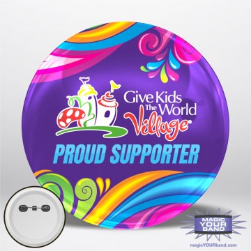 Give Kids The World Charity Button
