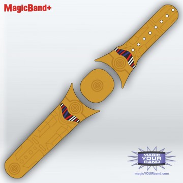 Golden Droid MagicBand+ Skin