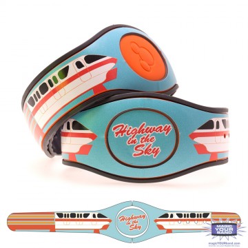 Transportation Series - Highway in the Sky Orange MagicBand 2 Skin