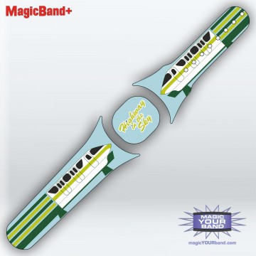 Transportation Series - Highway in the Sky Green MagicBand+ Skin