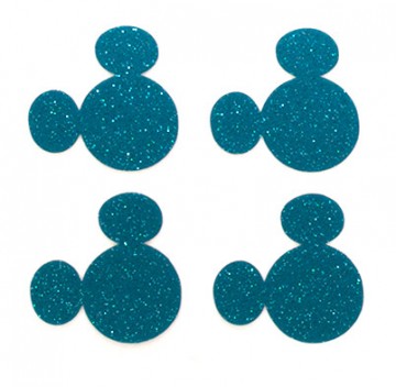 Turquoise Glitter MagicBand Icon Stickers