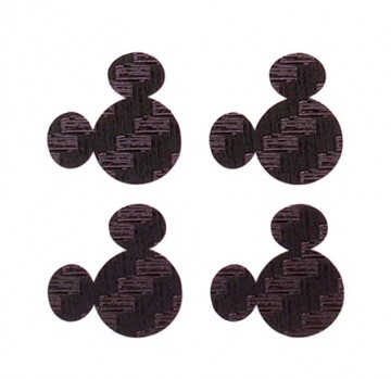 Black Carbon Fiber MagicBand Icon Stickers