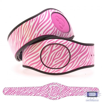 Zebra Print (Pink) MagicBand 2 Skin