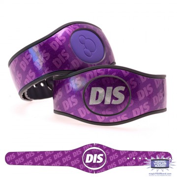 The DIS Purple Glitter MagicBand 2 Skin
