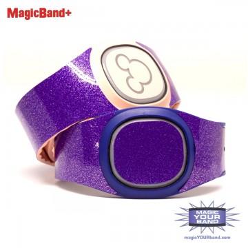 Amethyst Purple Ultra Glitter MagicBand+ Skin