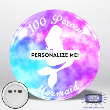 100% Mermaid Button
