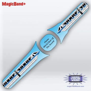 Monorail Blue MagicBand+ Skin