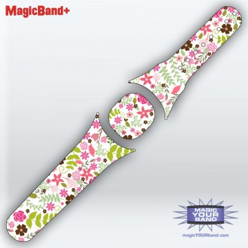 Spring Flowers Series 3 - Pink Flowers MagicBand+ Skin