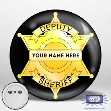 Sheriff Badge Button
