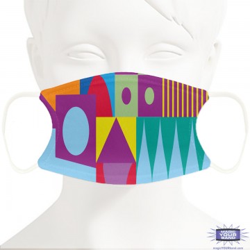 Small World Inspired Design Face Mask - Personalized