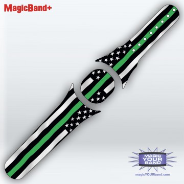 Thin Green Line FlagMagicBand+ Skin