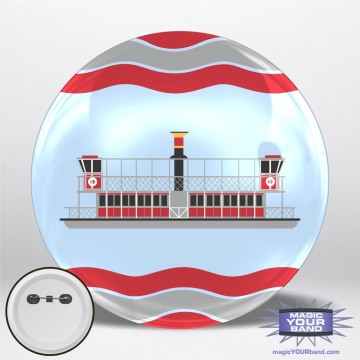 Transport Series Seven Seas Ferry Personalizable Park Button